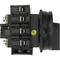 P3-100/EA/SVB-SW/N/HI11 Main switch, 3 pole + N + 1 NO + 1 NC, 100 A, emergency stop function, padlockable in the Off position, surface mounting, black knob with padlockable function