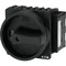 P3-100/EA/SVB-SW/N/HI11 Main switch, 3 pole + N + 1 NO + 1 NC, 100 A, emergency stop function, padlockable in the Off position, surface mounting, black knob with padlockable function