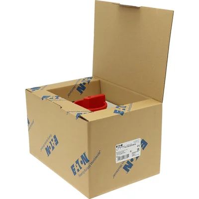 P3-100/I5/SVB/N Main switch, 3 poles + N, 100 A, in IP65 enclosure, red-yellow knob with padlock