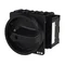 P3-63/EA/SVB-SW/N/HI11 Main switch, 3 pole + N + 1 NO + 1 NC, 63 A, emergency stop function, padlockable in the Off position, surface mounting, black knob with padlockable function