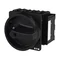 P3-63/EA/SVB-SW/N/HI11 Main switch, 3 pole + N + 1 NO + 1 NC, 63 A, emergency stop function, padlockable in the Off position, surface mounting, black knob with padlockable function