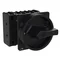 P3-63/EA/SVB-SW/N/HI11 Main switch, 3 pole + N + 1 NO + 1 NC, 63 A, emergency stop function, padlockable in the Off position, surface mounting, black knob with padlockable function