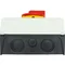 P3-63/I4/SVB/HI11 Interruptor principal, 3 polos +1NO+1NC, 63 A, en carcasa IP65, pomo rojo-amarillo con candado