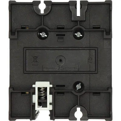 P3-63/M4/SVB Main switch, 3 pole, 63 A, emergency stop function, padlockable in the Off position, with 400 mm metal shaft, remote mounting, red/yellow handle with padlockable function