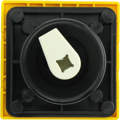 P3-63/M4/SVB Main switch, 3 pole, 63 A, emergency stop function, padlockable in the Off position, with 400 mm metal shaft, remote mounting, red/yellow handle with padlockable function