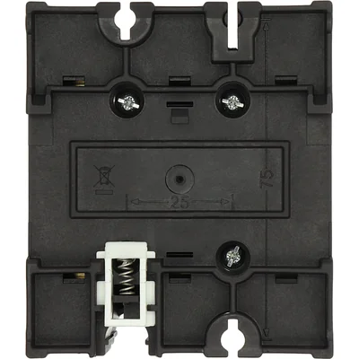 P3-63/M4/SVB Main switch, 3 pole, 63 A, emergency stop function, padlockable in the Off position, with 400 mm metal shaft, remote mounting, red/yellow handle with padlockable function