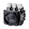 P5-160/EA/SVB-SW Main switch, 3 pole, 160 A, emergency stop function, padlockable in the Off position, surface mounting, black handle with padlockable function
