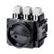 P5-160/EA/SVB-SW Main switch, 3 pole, 160 A, emergency stop function, padlockable in the Off position, surface mounting, black handle with padlockable function