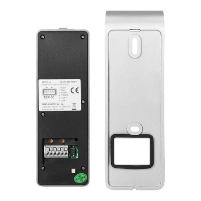 PACTO, Video-Intercom-System, ohne Handgerät, 4,3-Zoll-LCD-Monitor, mit 125-kHz-Proximity-Karte und Schlüsselanhängerleser