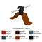 Painted screw handle, height 3.5 cm, black latch