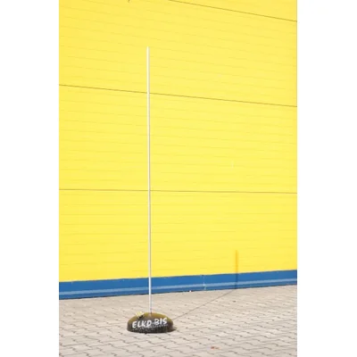 Palo di messa a terra in alluminio con base in cemento, 2 m