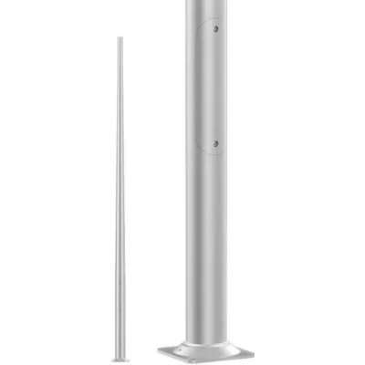 Palo in alluminio SAL-5, inox anodizzato