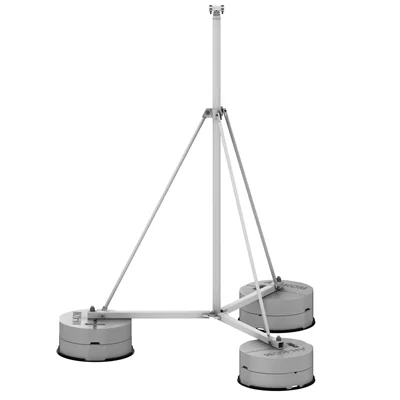 Palo parafulmine a gabbia su treppiede, altezza 2000 mm RP I,III, zincato a caldo