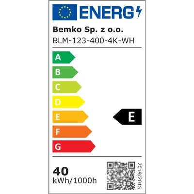 PANEL BACKLIGHT MINTAL BLM 40W 4000K 4000LM IP40 120x30 BIAŁY