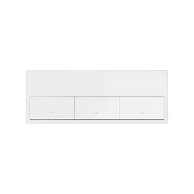 Panel de 3 módulos Simon 100 W100-10020301x-230: 3 teclas; blanco mate. Hasta agotar existencias.