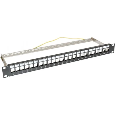 Panel de conexión, sin equipar, 19'' 24xRJ45