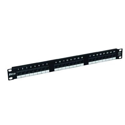 Panel de conexiones 19" 1U 24xRJ45 UPT cat.5e