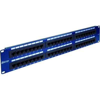 Panel de conexiones 19" 2U 48xRJ45 UTP cat.5e