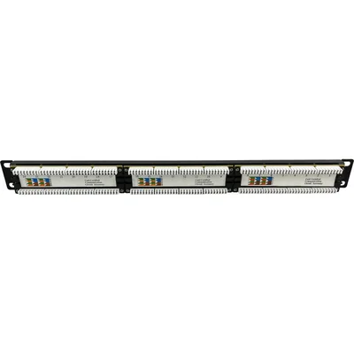 Panel de conexiones 1U/19 pulgadas UTP sin blindaje, 24 puertos, conectores Cat. 6 LSA, Q-LANTEC