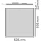 PANEL FLEX 600 UGR<19 PS 30W 840 U19 PS Leuchte