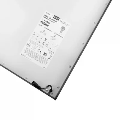 Panel LED 595x595x38 50W 4000K 4500lm N/T NEGRO