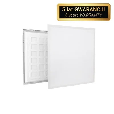 PANEL LED BACKLITE 60x60cm 40W 120lm/W 4800lm UGR<19, CRI 80, PF>0.9, 4000K, 5 lat