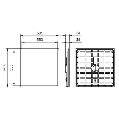 Panel LED Philips Coreline RC132V G6 UGR19 26W 3600lm 4000K 36S/840 PSU W60L60 OC BN 5 lat gwar