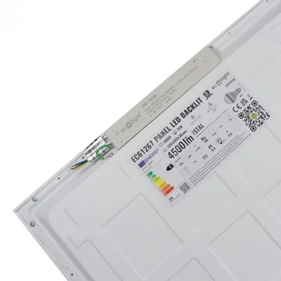 Panel LED retroiluminado 595x595x30 25W 4500lm 4000K B.