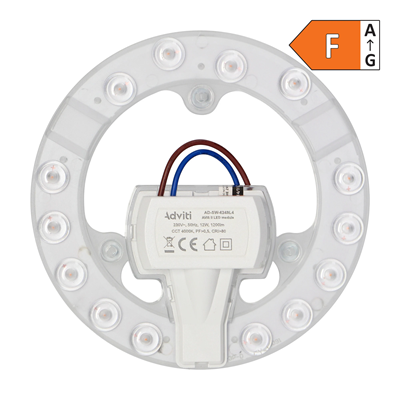Panel luminoso LED AVIS II 12W 100lm/W 4000K