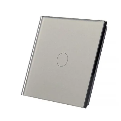 Панель одинарна скляна, срібна