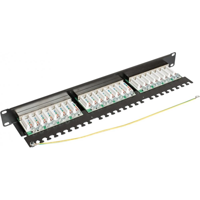 Panel panel category 6 24 x RJ45 with a shelf