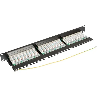 Panel panel kategoria 6 24 x RJ45 z półką