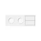 Panel plegable Simon 100 W100-10020322x-230: 2 enchufes + 2 llaves; blanco mate