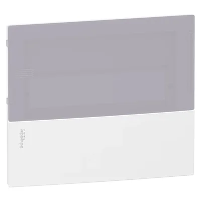 Panel przedni obudowy podtynkowej Mini Pragma MIP-1-12-G drzwi szare 1 rząd 12 modułów/rząd