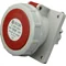 Panel socket slanted 63A 5p IP67