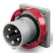Панельна вилка 3P+N+E 125A IP67