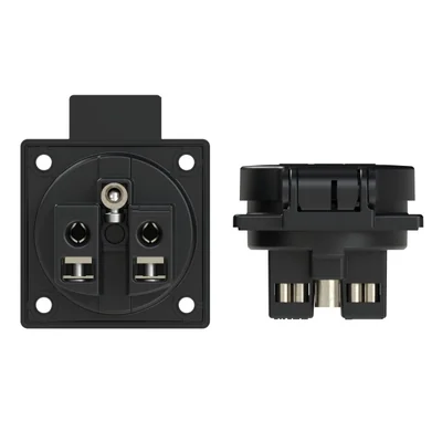 Panelová zásuvka 230V s kolíkem IP54