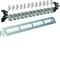 Panneau de brassage 24 pièces. long avec 12xRJ45-cat 6A blindé