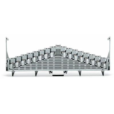 Panneau de brassage à 8 étages avec loquets, gris 727-119/003-000