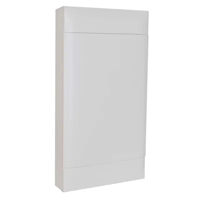 PANNEAU DE DISTRIBUTION MURAL PRACTIBOX S 4X12 AVEC PORTE BLANCHE