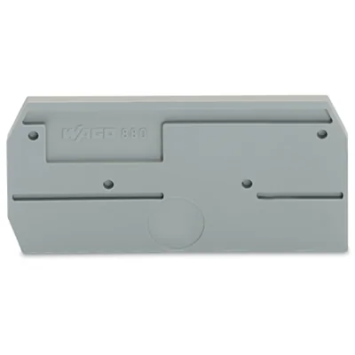 Panneau d'extrémité gris 25 pcs.