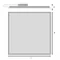 Panneau LED ECO GEN 2 PANEL 36W 3600lm 4000K IP40/20 120° 60x60cm carré blanc