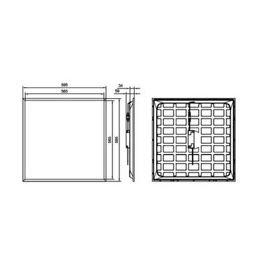 Pannello LED Ledinaire RC065B G5 34W 4100lm 4000K