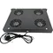Pannello ventole da 19" 1U, 4 ventole, termostato, ALANTEC nero