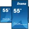 Pantalla digital iiyama LH5560UHS-B2AG de 55" ELED VA 4K, 500 cd/m², Android 11, iisignage2, 24/7, 3 HDMI