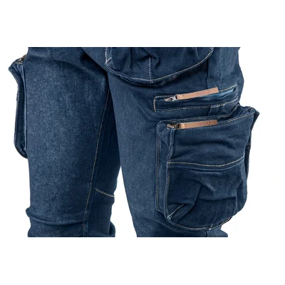Pantaloni da lavoro in denim a 5 tasche, taglia XXXL