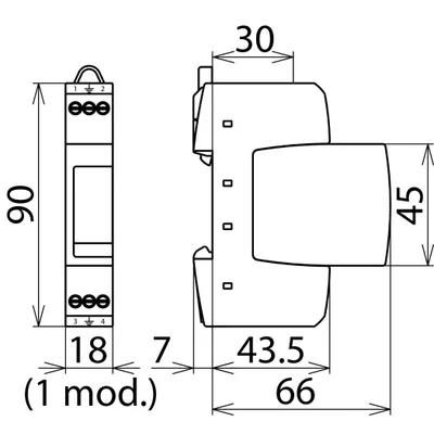 Parafoudre DEHNrail M 2P 255 DR M 2P 255
