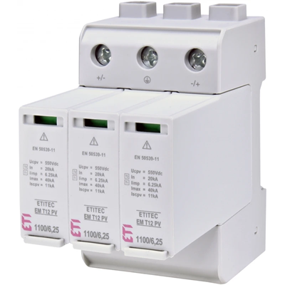 Parafoudre ETITEC EM T12 PV 1100/6.25 Y