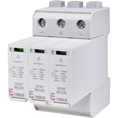 Parafoudre ETITEC EM T12 PV 1100/6.25 Y