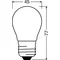 PARATHOM DIM CL P GL FR 25 dim 2,8W/827 E27 LAMPA LED W KLASYCZNYM KSZTAŁCIE